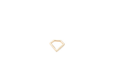 Zwischenteil mini Diamant 11x10mm gold farbe x30pcs