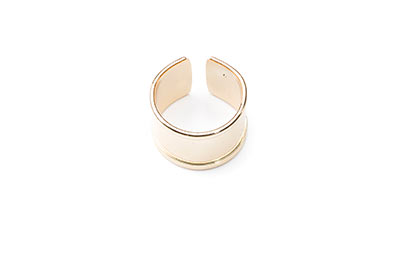 ring 15mm for 10mm flat band gold color x4pcs