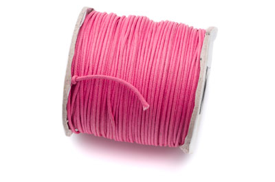 waxed coton 1.5mm pink 100m