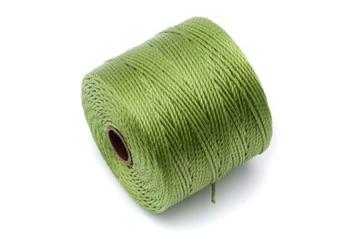 twisted nylon cord 0,6mm olive green x1 spool (approx 70m)