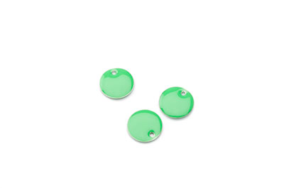 Sequin emailliert 10mm grüner Apfel x50pcs