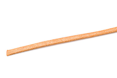 Flachband glitzern 3mm mandarine x5m